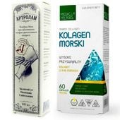 Artrolam maść 100ml Eliksir + Kolagen morski z ryb 60 kapsułek Medica Herbs