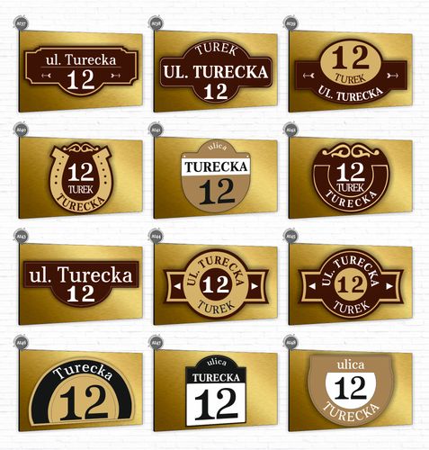 Tabliczka Tablica ADRESOWA ALUMINIOWA Numer domu 30x20 cyfry ulica dibond na Arena.pl