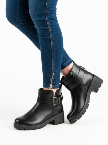 CZARNE WORKERY NA PLATFORMIE Rozmiar - 36 na Arena.pl