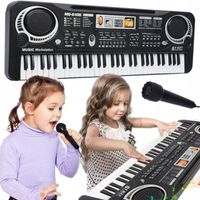 KEYBOARD PIANINKO ORGANKI DLA DZIECI EDUKACYJNY DO NAUKI MIKROFON KARAOKE