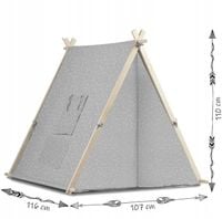 Namiot tipi bawełniany - Trójkąty