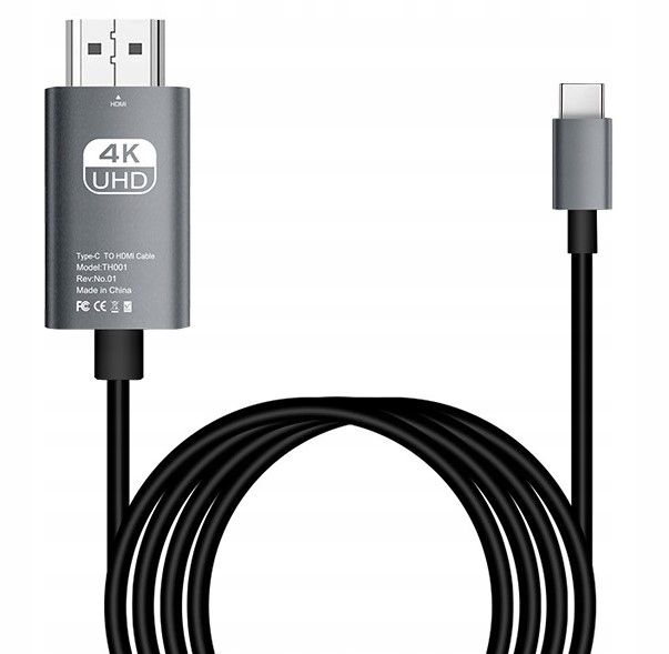 KABEL ADAPTER USB-C 3.1 TYP C DO HDMI 4K MHL 2m zdjęcie 1