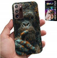 ETUI DO SAMSUNG NOTE 20 ULTRA - MAŁPA, MAŁPKA, GORYL, ZWIERZĘTA + FOLIA