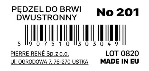201 PIERRE RENE Pędzel do Brwi ze Szczoteczką na Arena.pl