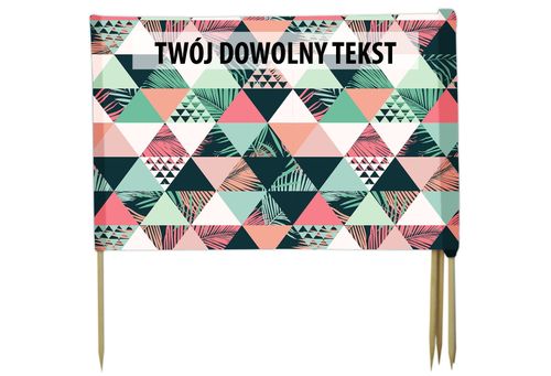 PARAWAN PLAŻOWY Trójkąty z indywidualnym napisem 3 PANELE 77.3 na Arena.pl