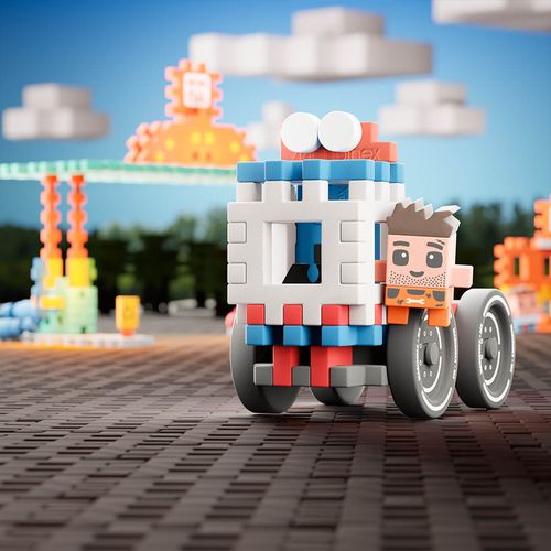 ND01_248602 *****Klocki wafle mini CityStacjaPali na Arena.pl