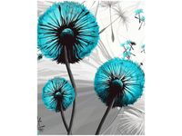 40CM 50CM OBRAZEK ŚCIENNY DMUCHAWCE TURKUSACH DRUK PŁÓTNO OBRAZ