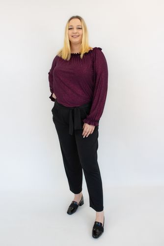 Czarno-Fioletowy Błyszczący Kombinezon Hiszpanka Elegancki 40 na Arena.pl