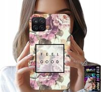 ETUI DO SAMSUNG A12 / M12 - KWIATISTY WZÓR, MODNE DAMSKIE + SZKŁO