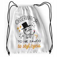 Plecak Sportowy Szkolny Obserwatora Worek Torba Z Nadrukiem Ze Zdjęciem