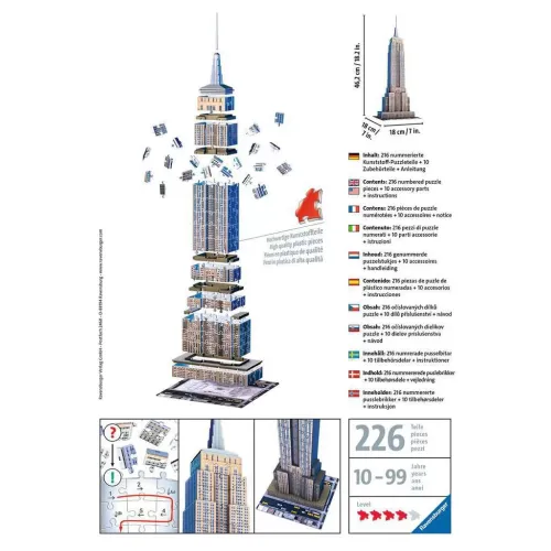 Puzzle 3D 216 elementów. Empire State Building na Arena.pl