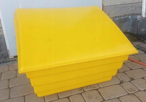 POJEMNIK skrzynia piasek piach sól drogową sorbent 70L PPM 70 litrów ŻÓŁTY na Arena.pl