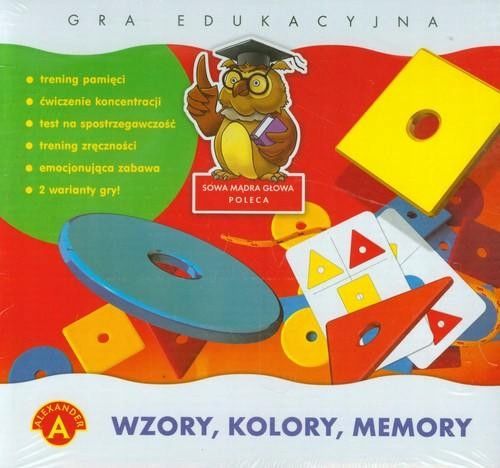 WZORY KOLORY MEMORY GRA EDUKACYJNA MĄDRA SOWA na Arena.pl