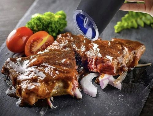 Młynek Elektryczny do Soli i Pieprzu Zestaw 2 Młynków do Mielenia Przypraw na Arena.pl