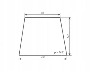 szyba boczna ciągnika C-330 C-360 MF 255 kabina Naglak Koźmin na Arena.pl
