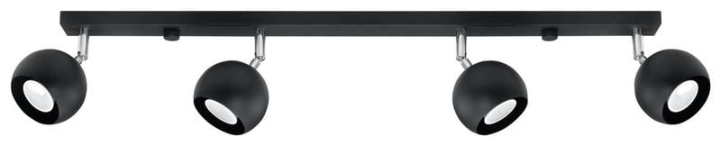 Spot LAMPA sufitowa SL.0447 reflektorowa OPRAWA listwa spot balls czarne zdjęcie 3