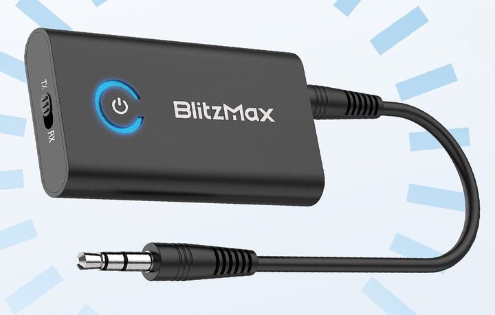 Blitzwolf Transmiter Odbiornik BT Bluetooth 5.2 2 Tryby Pracy TX RX zdjęcie 8