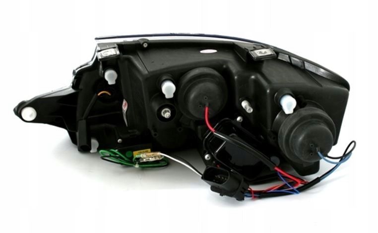 LAMPY REFLEKTORY AUDI TT (8N) OD 1999 DO 2006 DAYLIGHT LED BLACK SILNICZKI zdjęcie 4