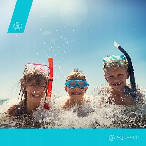 Zestaw do nurkowania AQUASTIC Maska + Fajka nieb. na Arena.pl