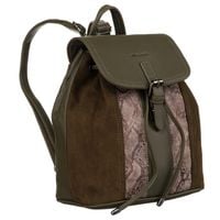 plecak damski ze skóry ekologicznej z klapką - david jones