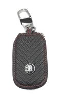 SKODA etui na kluczyk SKÓRZANY pokrowiec uniwersalny na WSZYSTKIE klucze
