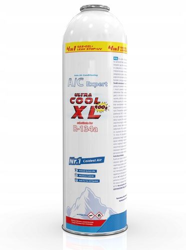 Zestaw XL 4w1 gaz, olej,uszczelniacz z UV do napełniania klimatyzacji R134a na Arena.pl
