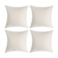 Zestaw 4 płóciennych poszewek 40 x 40 cm do sublimacji
