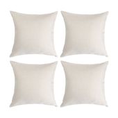 Zestaw 4 płóciennych poszewek 40 x 40 cm do sublimacji