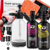 PIANOWNICA AKTYWNA PIANA BELA SZAMPON FLUXO MYCIE WSTĘPNE RĘKAWICA K2