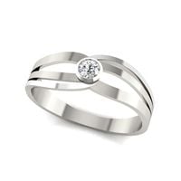 ELEGANCKI PIERŚCIONEK Z CYRKONIĄ SREBRO PRÓBA 925