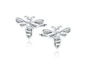 POZŁACANE SREBRNE KOLCZYKI WKRĘTKI PSZCZOŁY PSZCZÓŁKI BEE PLASTER MIODU