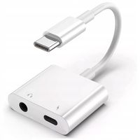 ADAPTER USB-C MINI JACK 3,5MM PRZEJŚCIÓWKA KABEL AUX DO SAMSUNG IPHONE DAC