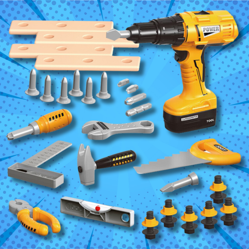 duży zestaw skrzynka z narzędziami dla dzieci wkrętarka majsterkowicz na Arena.pl