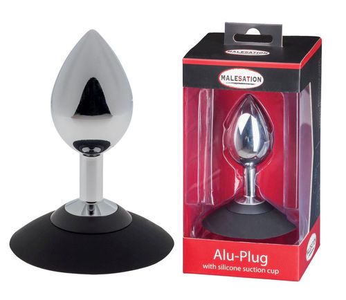 malesation alu-plug with suction cup large, chrome na Arena.pl