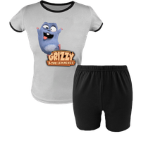 Krótka Piżama dziecięca Grizzy i Lemingi
