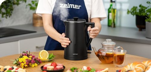 Czajnik bezprzewodowy elektryczny Zelmer ZCK8020B Czarny 1,7L Double Wall na Arena.pl