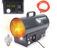 NAGRZEWNICA GAZOWA 25KW Z TERMOSTATEM LCD DMUCHAWA GRZEJNIK + WĄŻ REDUKTOR