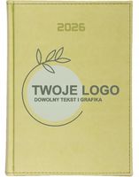 KALENDARZ A5 2026 DZIENNY książkowy firmowy nadruk uv z twoim logo 5 sztuk