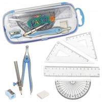 ZESTAW GEOMETRYCZNY KIDS PASTEL 8 ELEM. W KASETCE COLORINO