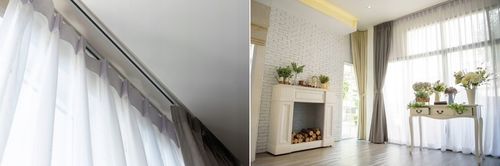 Karnisz sufitowy pojedynczy SZYNA SUFITOWA ALUMINIOWA biała żabki 250 cm na Arena.pl