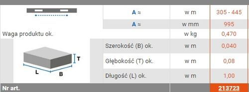 Stabilizator do drabin KRAUSE CORDA 50x20x995 na Arena.pl
