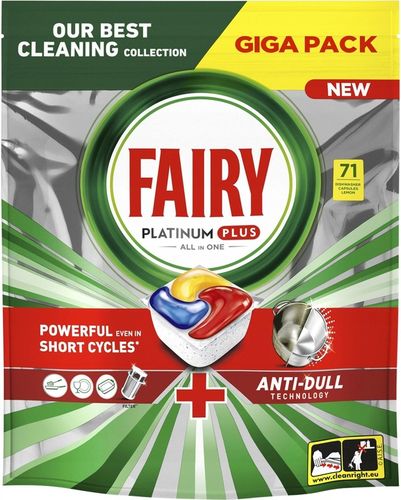 Fairy Platinum Plus All In One Tabletki do zmywarki Cytryna 71 szt Lemon na Arena.pl