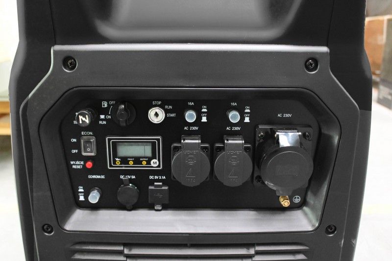 Generator Agregat Inwertorowy 6,6 kW E-start Pilot prądu prądotwórczy koła zdjęcie 9