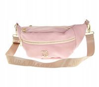 Laura Biaggi - duża nerka saszetka listonoszka różowy groszek JP141