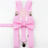 Komplet SZELKI męskie różowe i MUCHA męska różowa