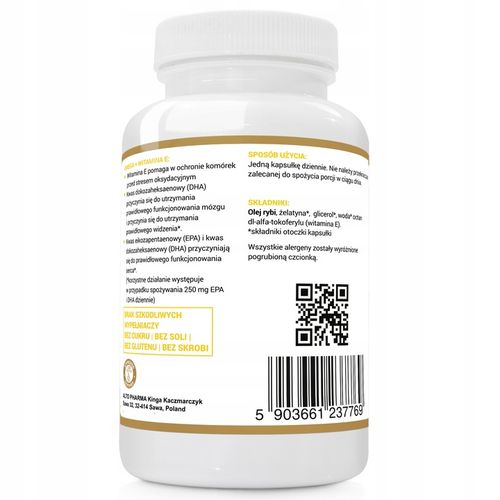 OMEGA 3 Forte 1000mg + WIT. E Olej Rybi 330 EPA 220 DHA KWASY Fish 90 kap na Arena.pl