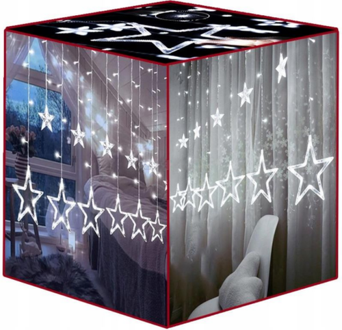 Kurtyna gwiazdki zimne 120 LED 4,7m na Arena.pl
