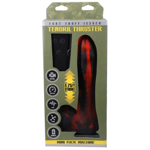 doc johnson tendril thruster - wibrator obrotowy, silikonowy, usb na Arena.pl