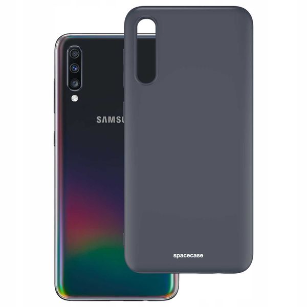 Spacecase Silicone Case Galaxy A70 Black zdjęcie 2