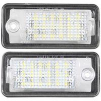 LAMPKI TABLICY REJESTRACYJNEJ LED DO AUDI A3 8P A4 B6 B7 A6 C6 A8